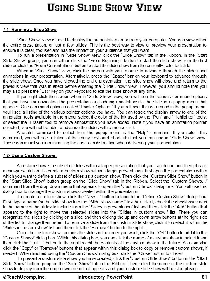 MICROSOFT POWERPOINT 2016 DELUXE Training Tutorial Course Quick Reference Guide