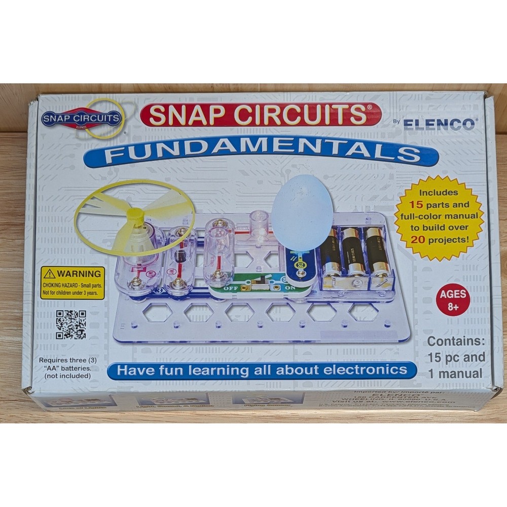 Snap Circuits Fundamentals SCF-20 Electronics STEM Kit 15 Parts 20 Projects