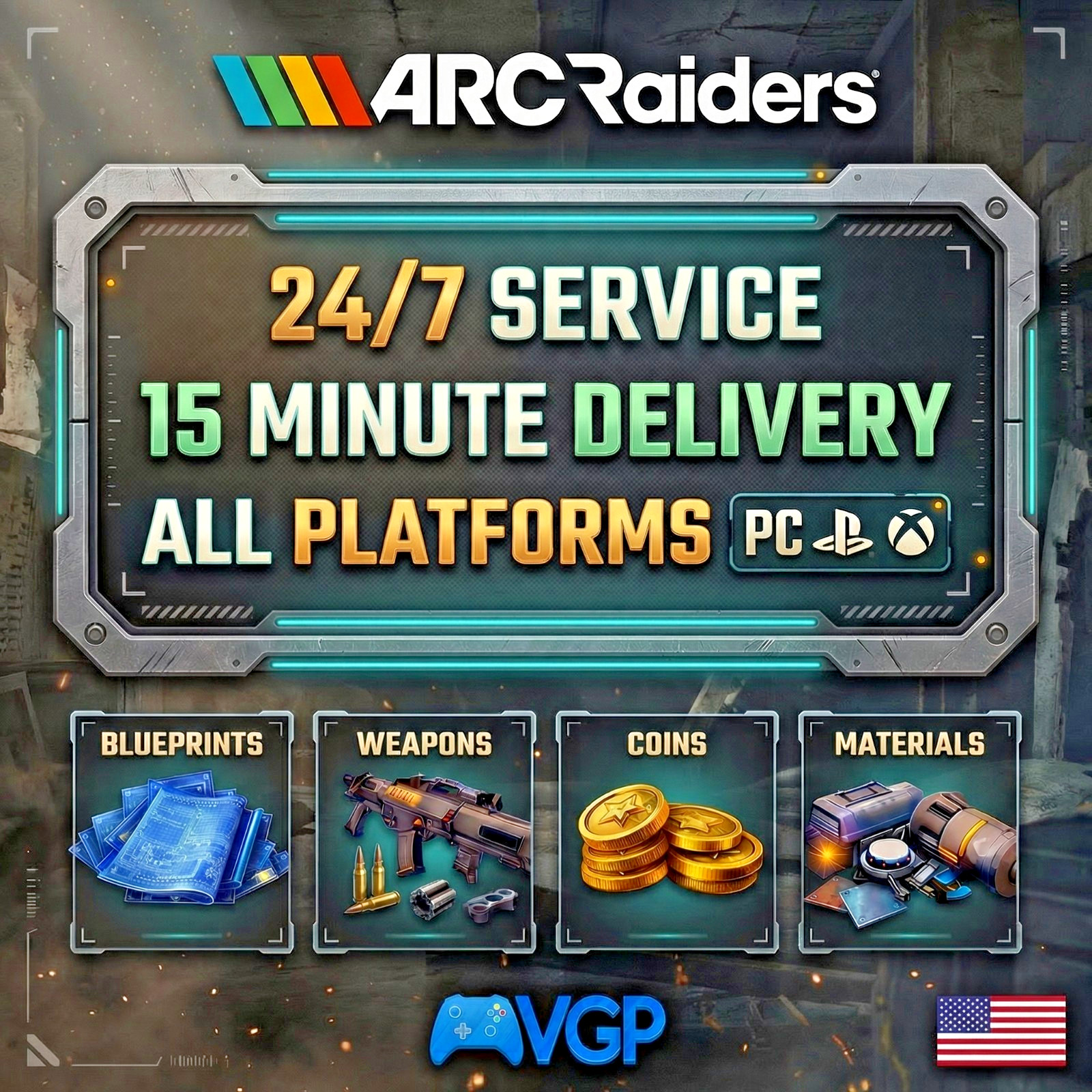 ARC RAIDERS BLUEPRINTS ⭐ ARC RAIDERS WEAPONS 🔥 Keys 🔥Crafting Materials🔥Coins