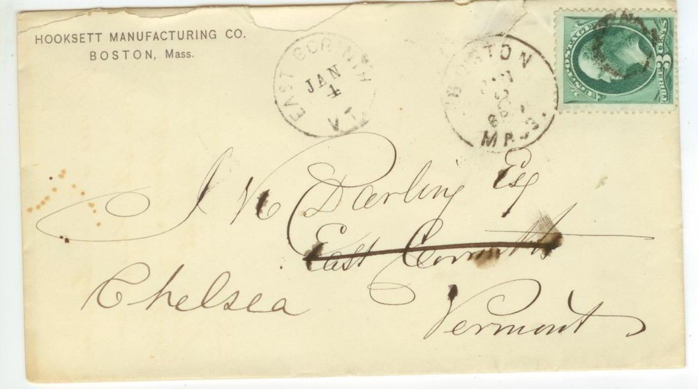 1877 Boston Massachusetts Hookset Manufacturing Co