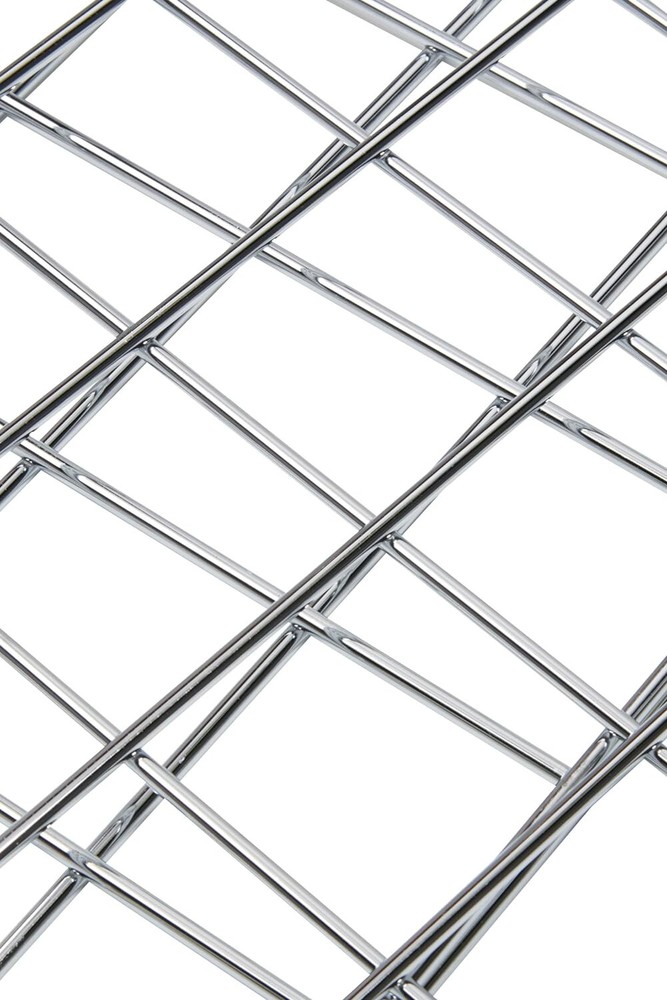 Wire Grid Panel 2' x 4' Chrome Retail Display Craft Gridwall Double Wire Sides