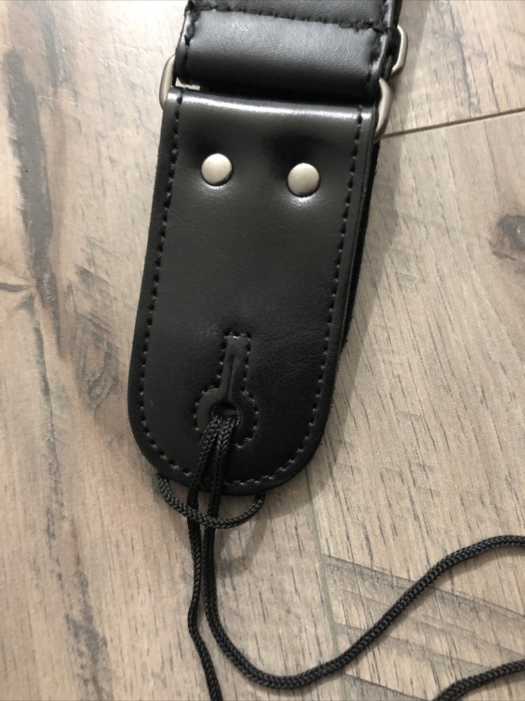 Leather Guitar Strap Adjustable Multicolor With 2 Pick Holders & Picks