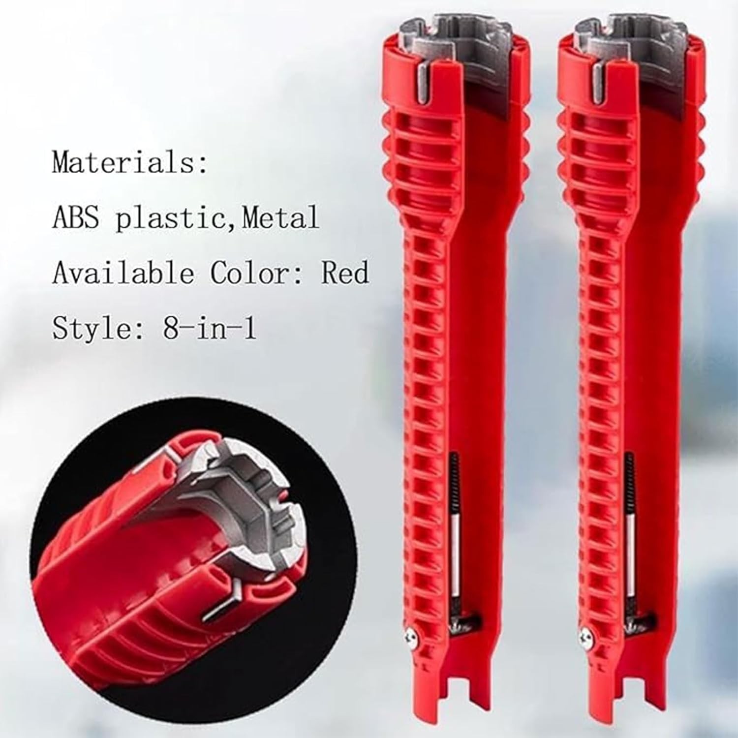 8 IN 1 Multi tool Faucet Sink Installer Pipe Wrench For Plumbers & Homeowners