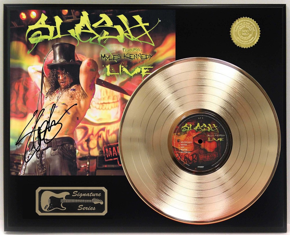 Slash LP Record Signature Display