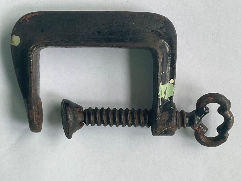Vintage 3” C-Clamp - Decorative handle