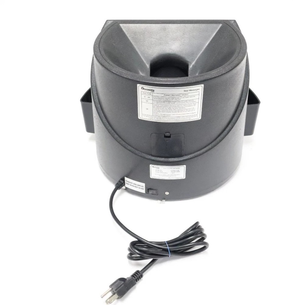 Cassida C100 Digital Coin Counter Sorter Machine 110V Black READ! E3 & E9 ERROR