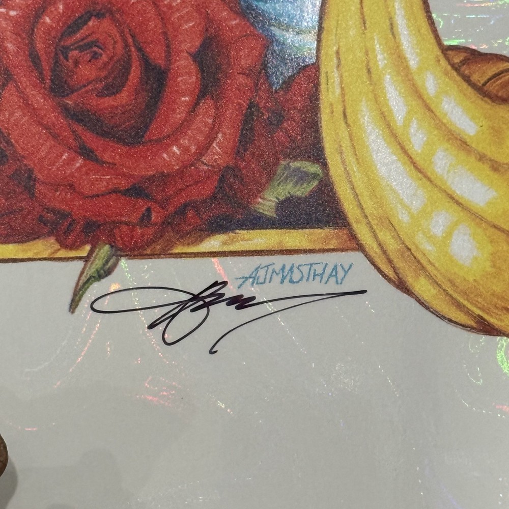 AJ Masthay 300 Years Bob Weir Tribute Poster White Swirl Foil Variant #21/100