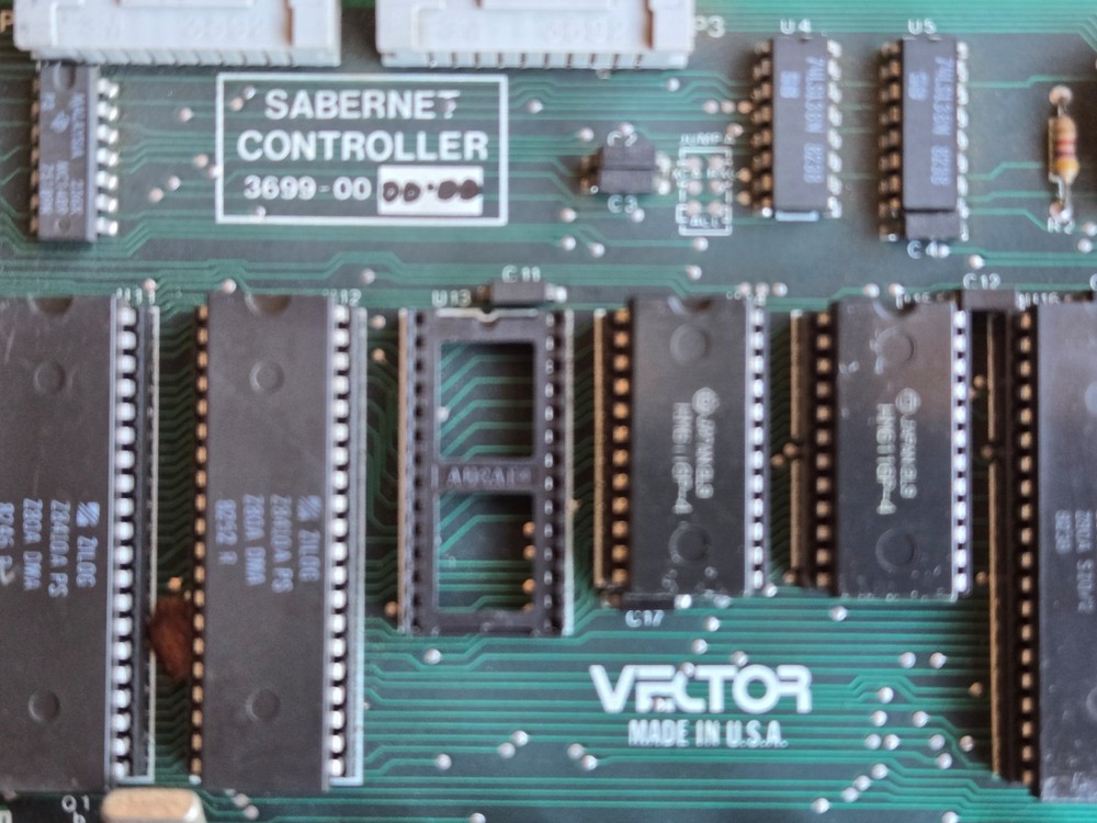Vector Vintage 1982 S-100 Computer Card Sabernet Controller AS-IS Untested