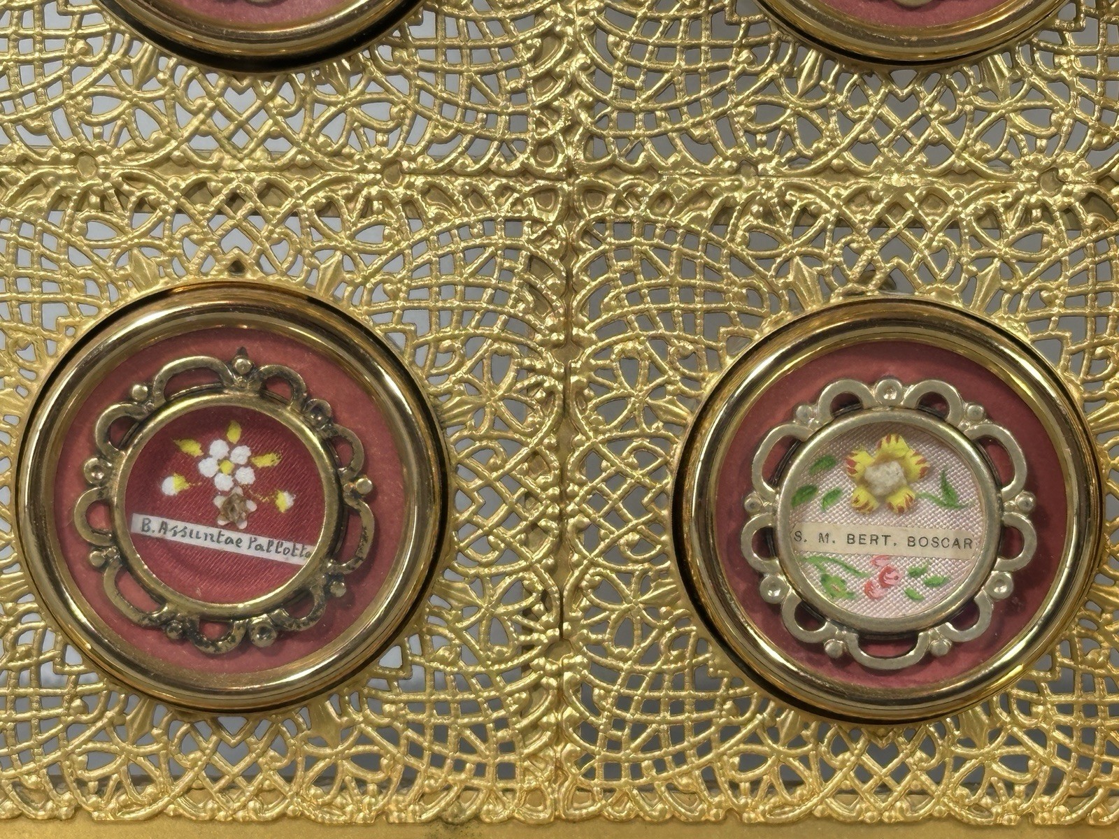 Reliquary Relic Custom Made 19 Saints True Cross, Crown Thorns, Evangelists