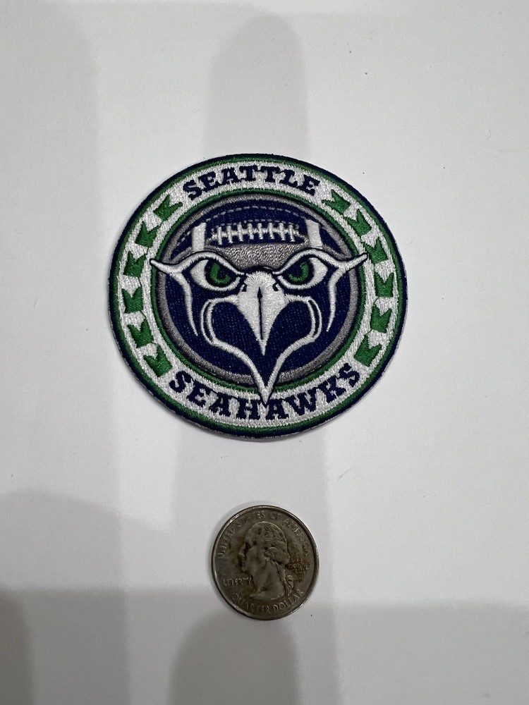 Seattle Seahawks embroidered iron on patch3"x 3" NICE