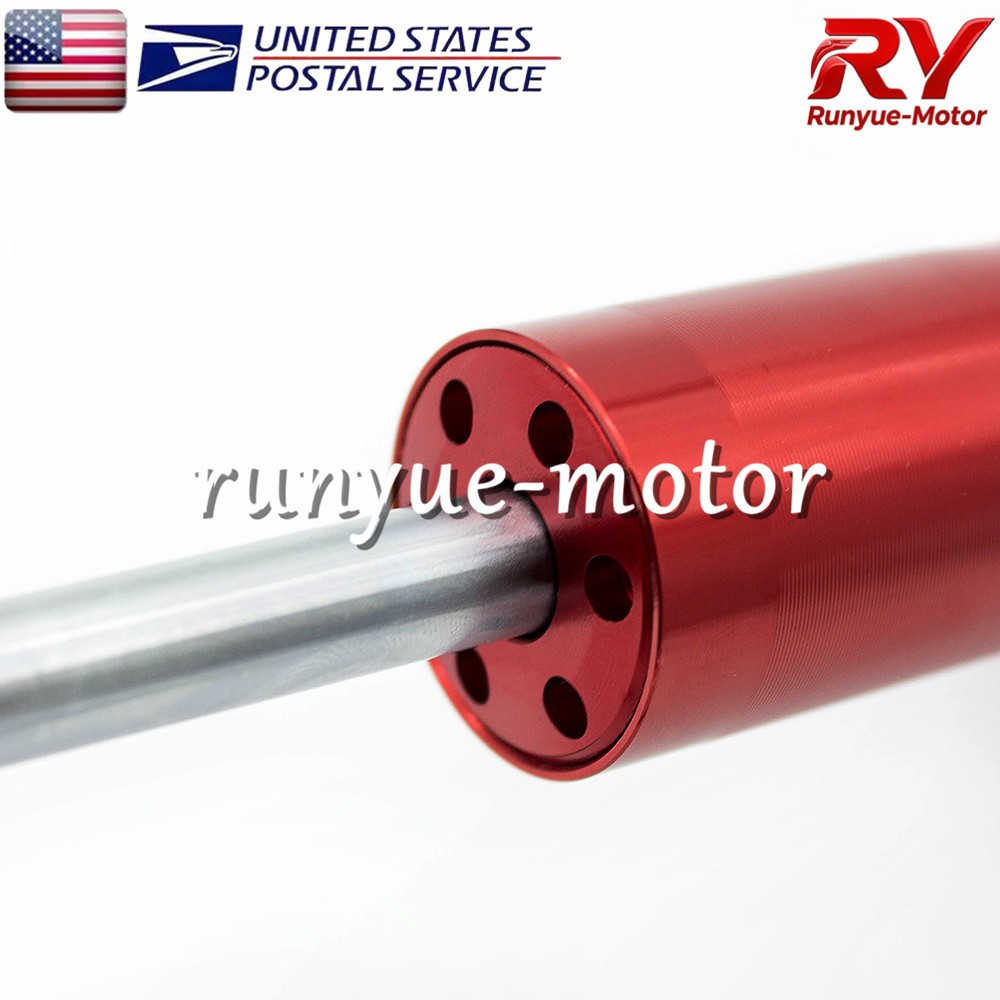 Red CNC Adjustable Steering Damper Stabilizer Linear Control Universal Aluminum