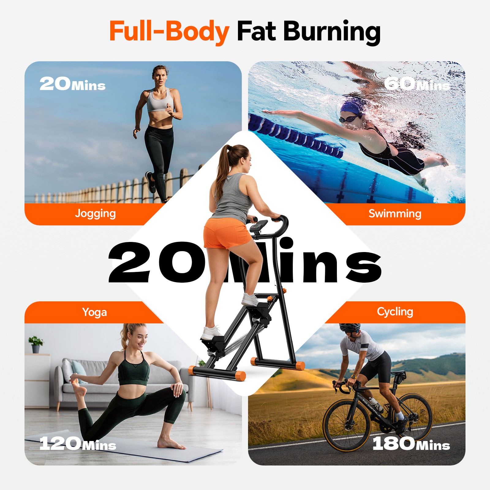 Vertical Climber Stair Stepper Machine For Home Gym Exercise Climbing Machine