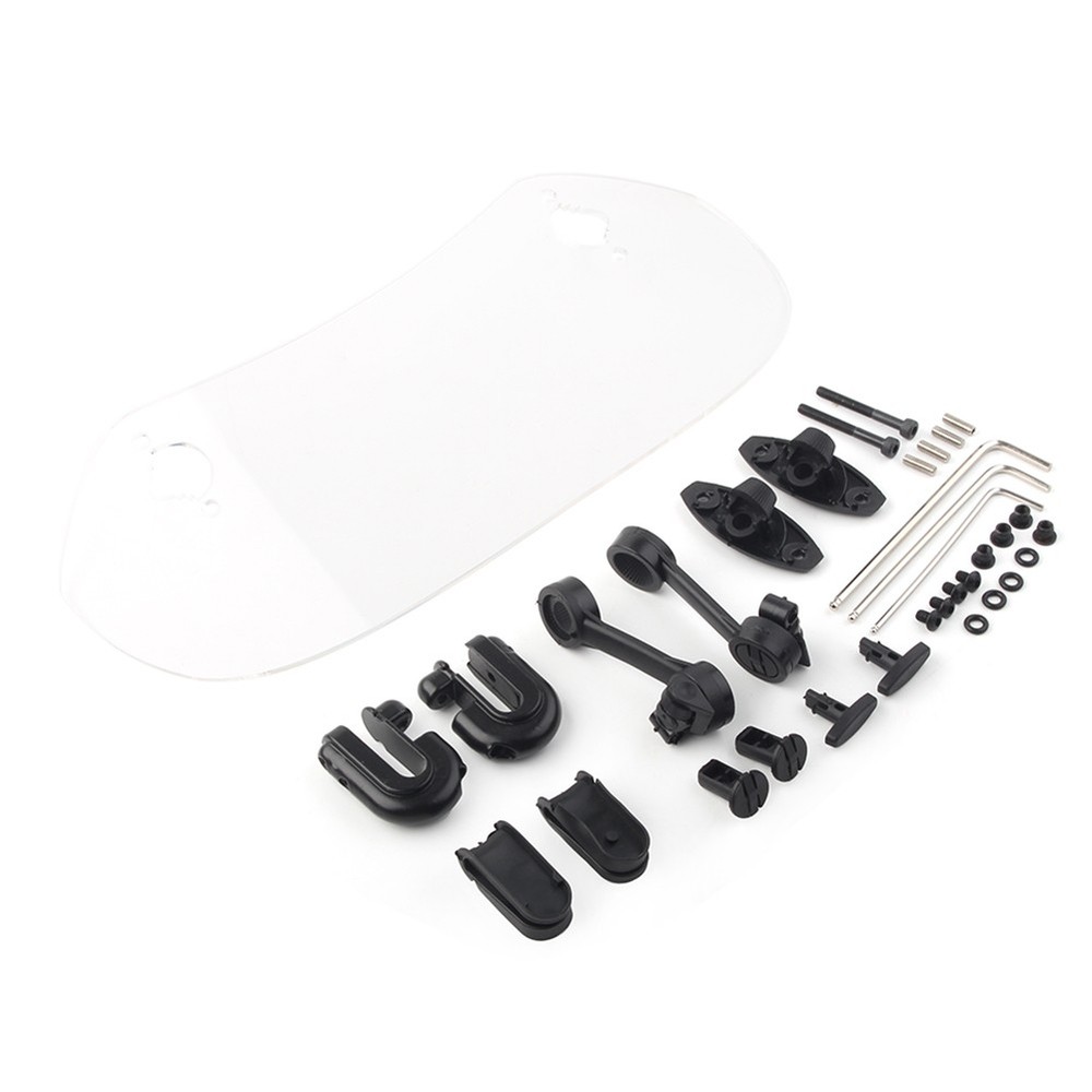 Clip-On Windshield Extension Spoiler Windscreen Deflector Adjust Universal US