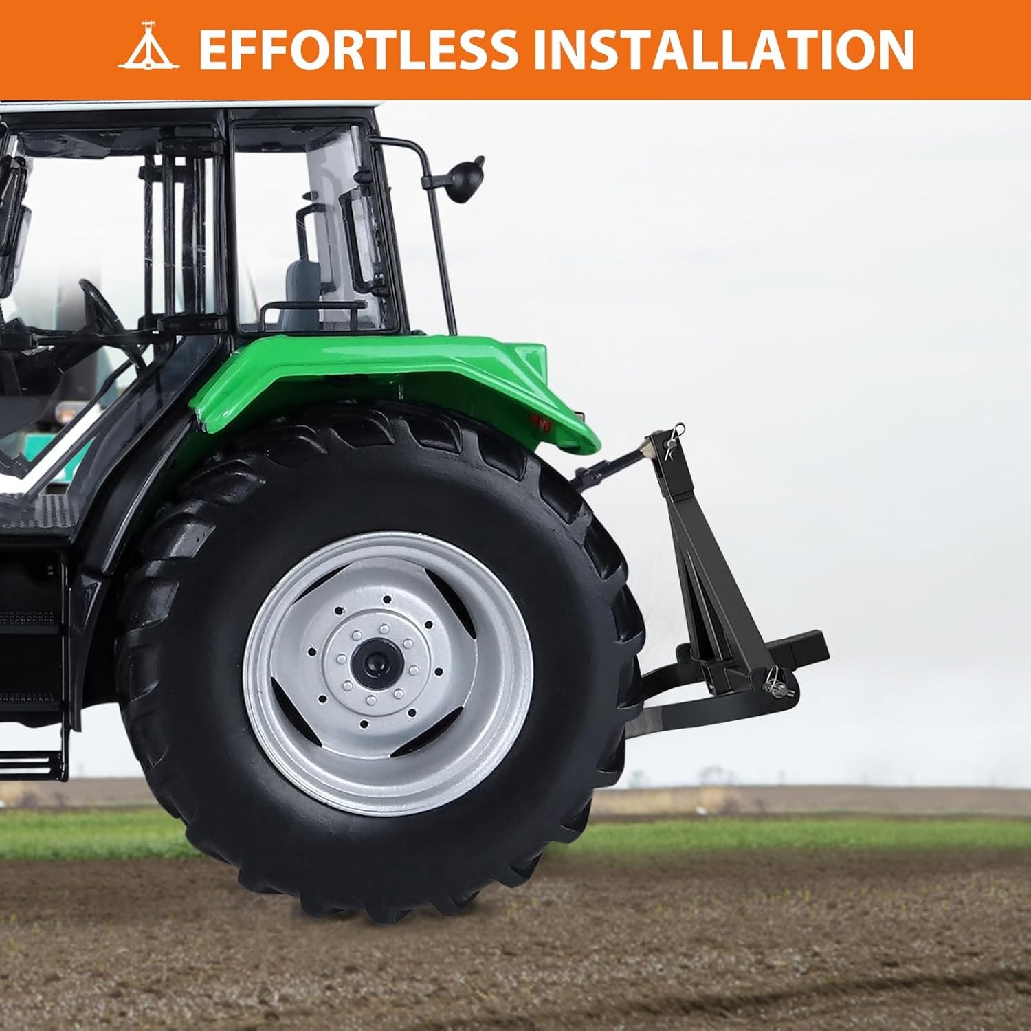 3 Point 3 PT Trailer 2" Receiver Hitch Tow Drawbar Adapter for CAT 1 Tractors US