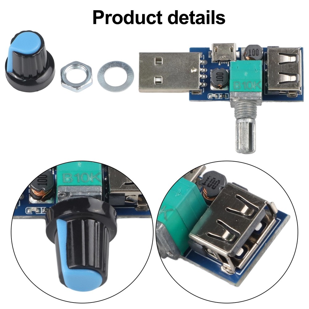5W For USB Fan Speed Control Module for Variable Airflow Adjustment Needs
