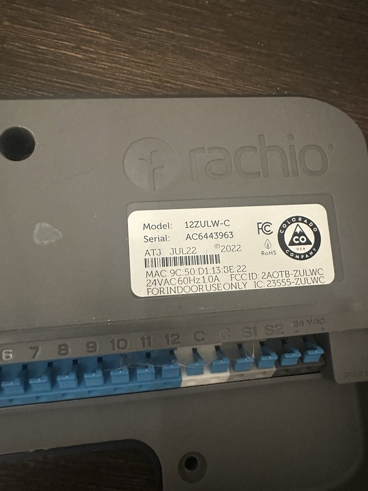 Tested Rachio 12-Zone Smart Sprinkler Controller Yellow Button E2