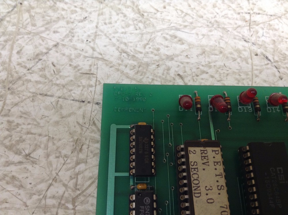 P.E.T.S. CPU-7 Rev 0 PCB Control Board CPU7 (TB)