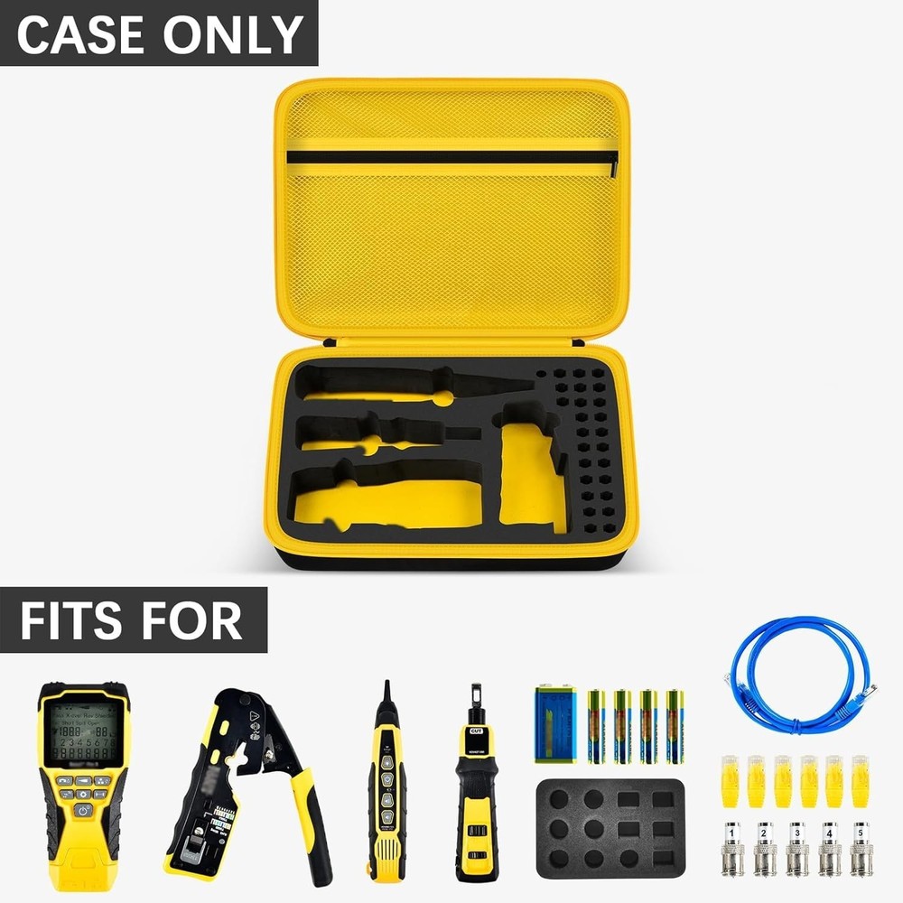 Klein Tools-Compatible Hard Carrying Case for Cable Testers & Tools