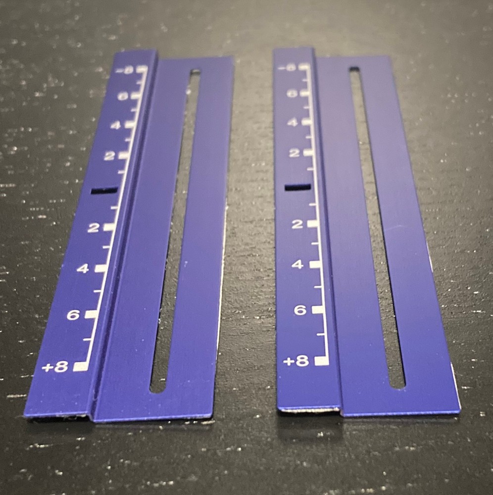 (1) TECHNICS TURNTABLE PITCH CONTROL REPLACEMENT STRIP ORIGINAL BLUE/WHITE RARE