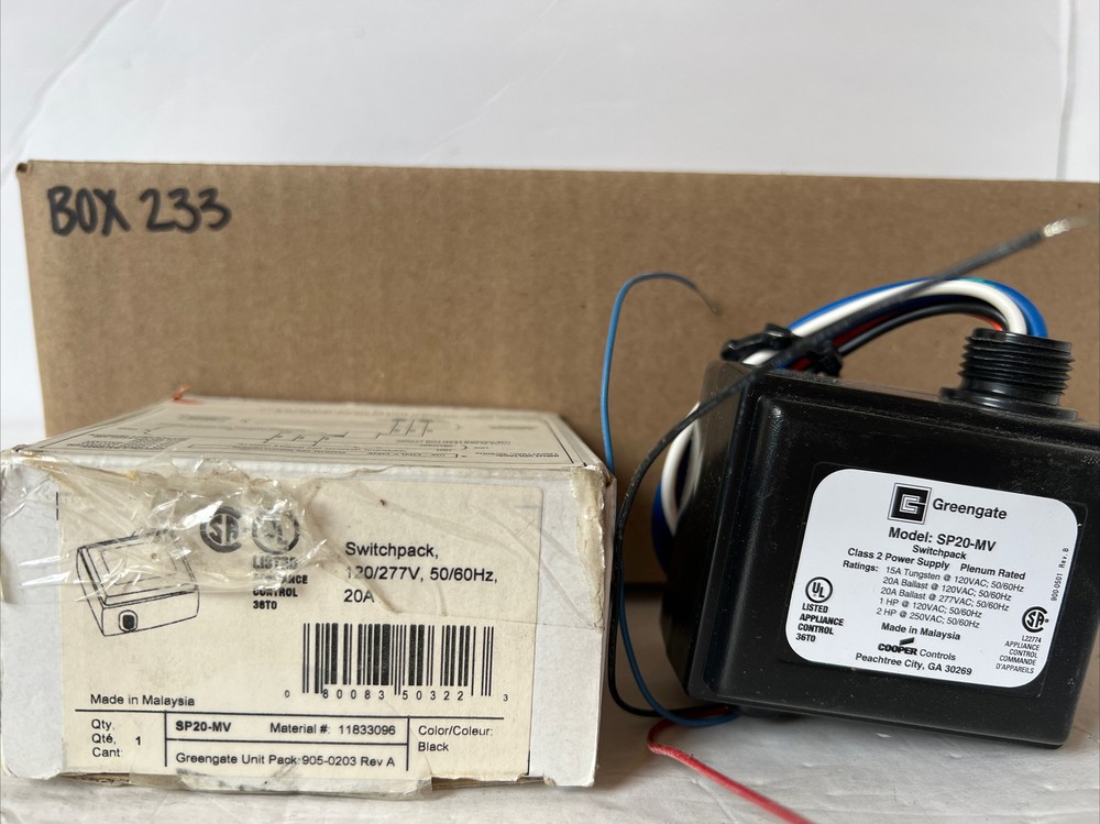 Cooper SP20-MV Switchpack