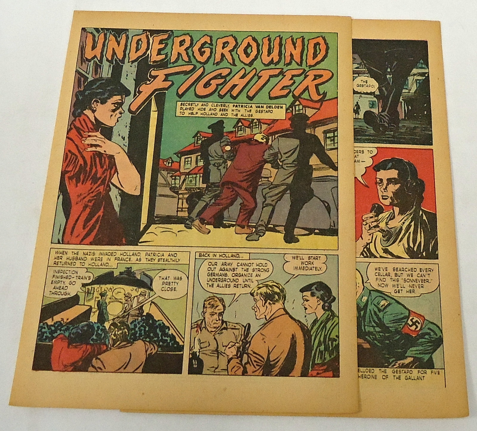 1947 three page cartoon story ~ PATRICIA VAN DELDEN