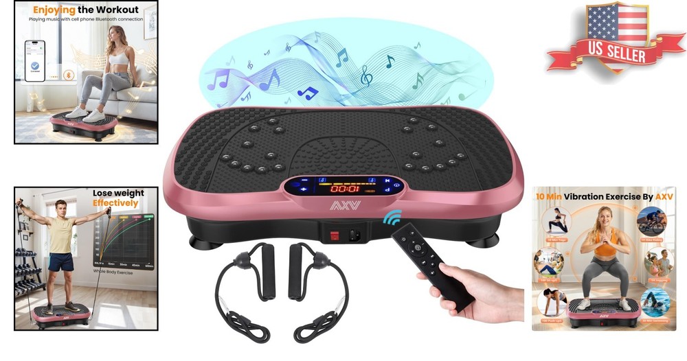 Compact Vibration Machine with Remote - Sculpt Your Ideal Body Effortlessly
