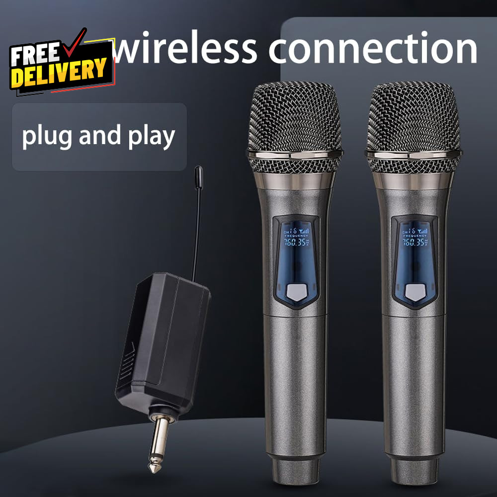 Wireless Microphone Rechargeable Fixed Frequency Wireless Dual Microphone.....