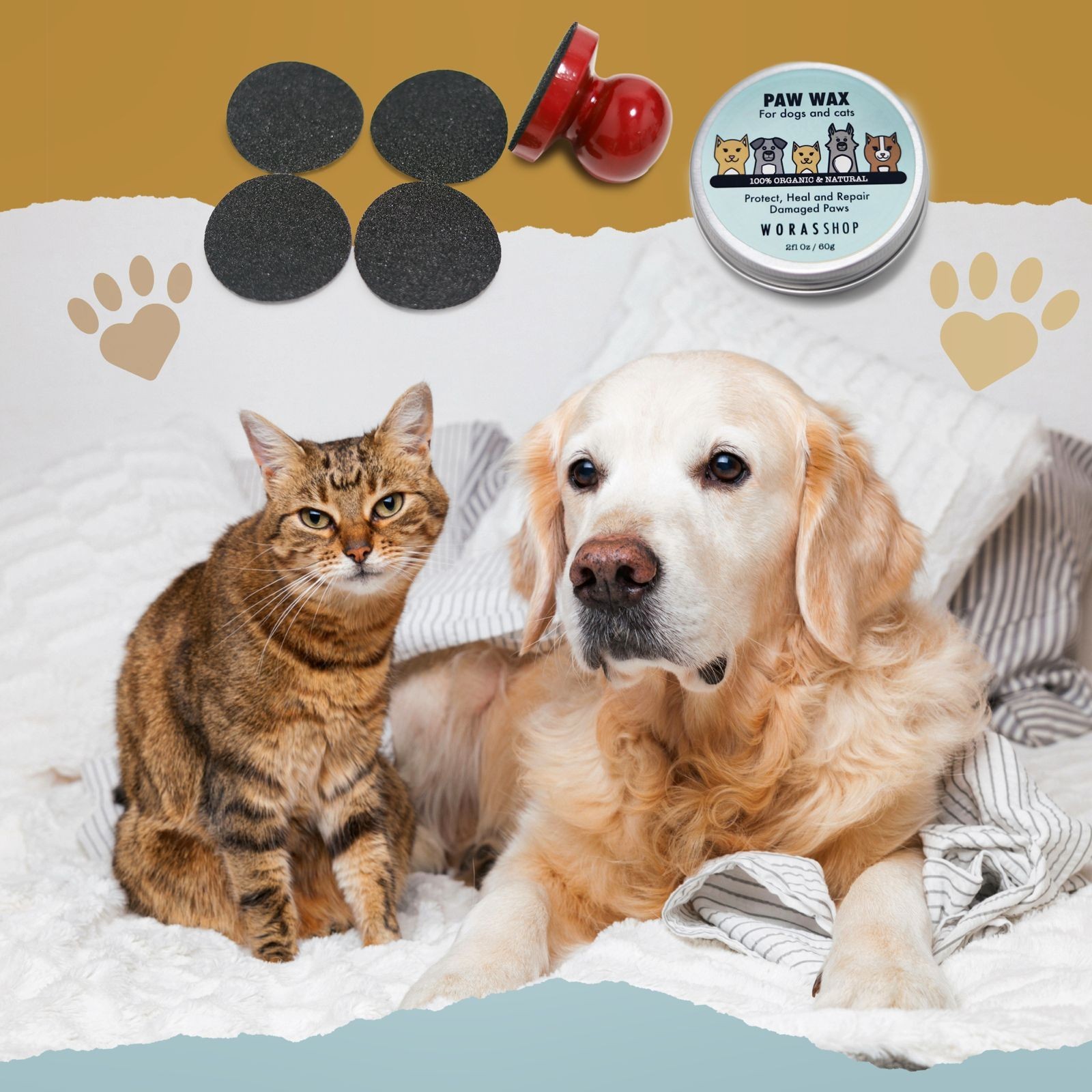 Dog & Cats nails file - Stress-Free Nail Filing. Includes Additional Sandpapers!