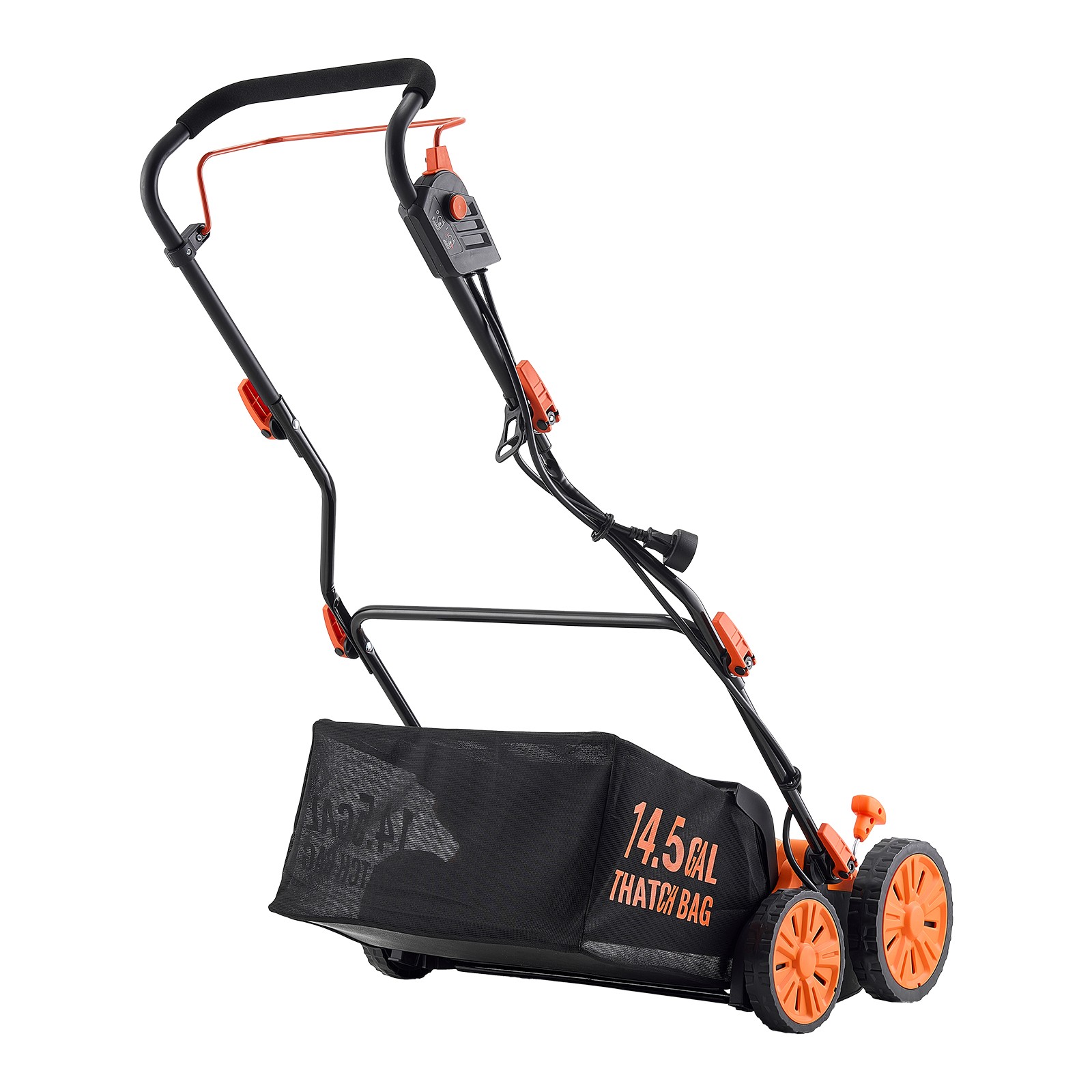 Uimoso 16-Inch Electric Lawn Dethatcher and Scarifier 2-in-1 Equipment 15 Amp