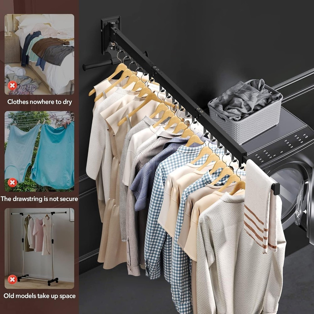 Collapsible Clothes Drying Rack - Sturdy Design