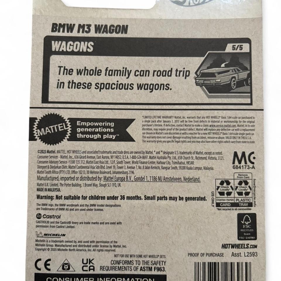 hot wheels bmw e30 m3 wagon
