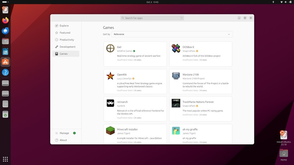 Linux Ubuntu 23.10 - 16 GB BOOTABLE USB