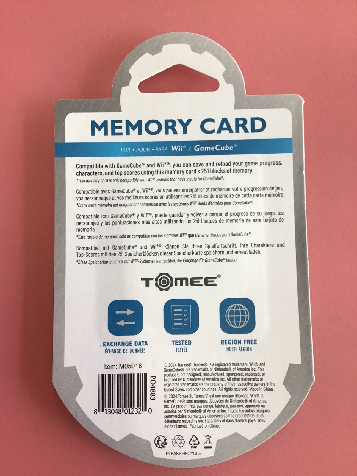 GameCube Memory Card 16 MB Tomee Wii Compatible NEW Factory Sealed - fast ship!