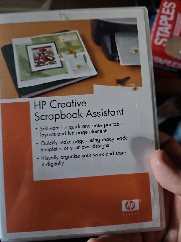 HP Creative Scrapbook Assistant Digital Software CD Windows/Apple