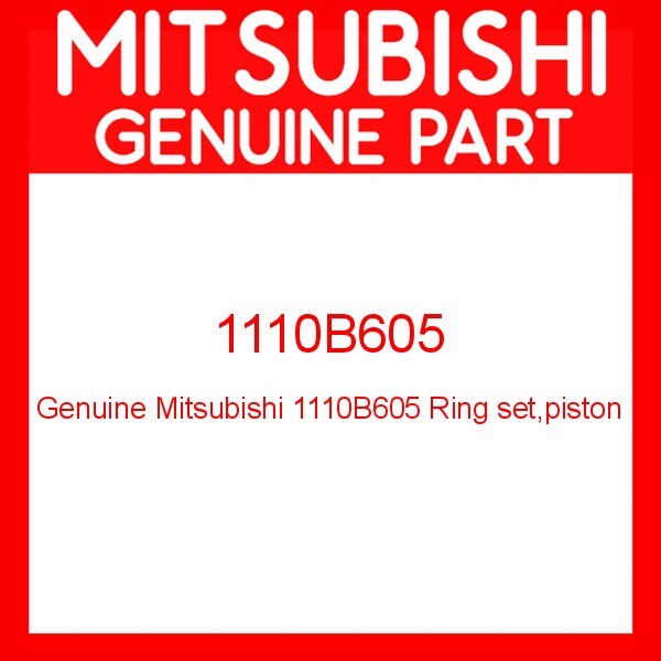 1110B605 Mitsubishi Lancer Evolution 4B11 Engine OEM Genuine One Piston Ring Set