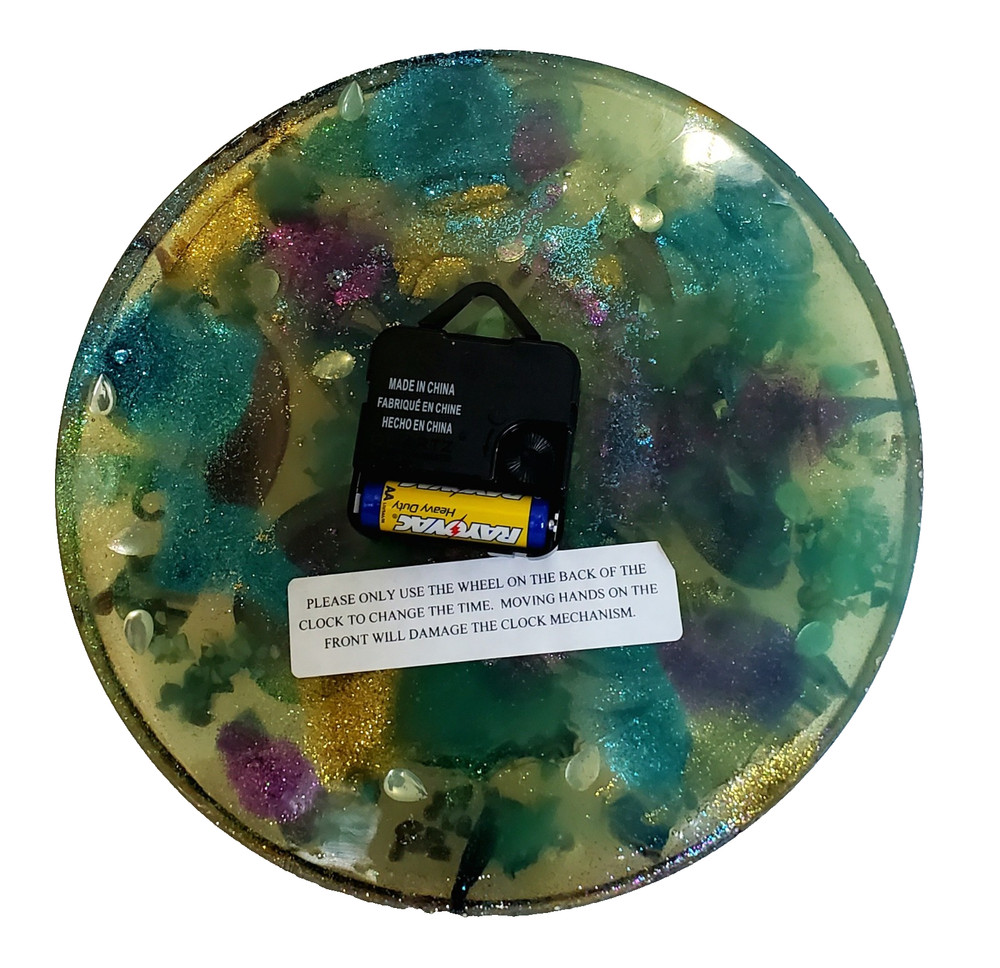 Green Agate Wall Clock