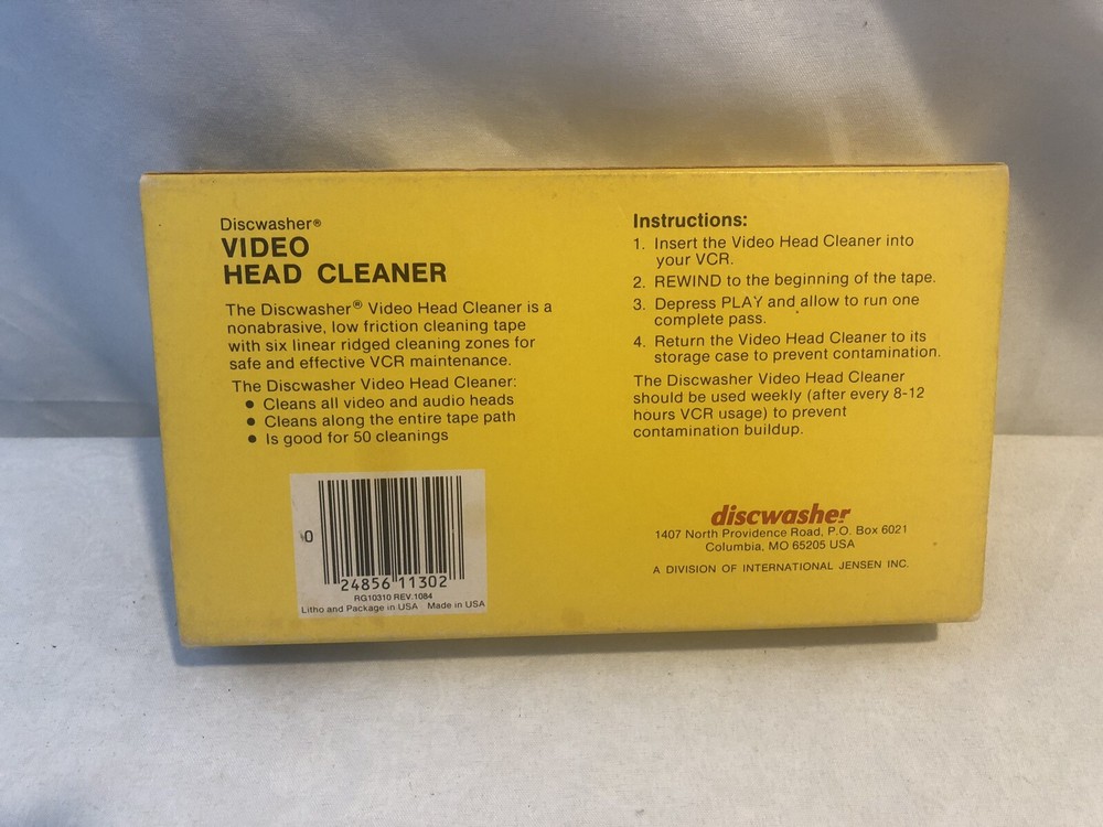 Discwasher VHS Video Head Cleaner