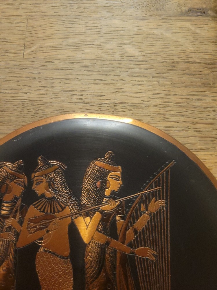Copper Egyptian Etching Wall Art 5.5"