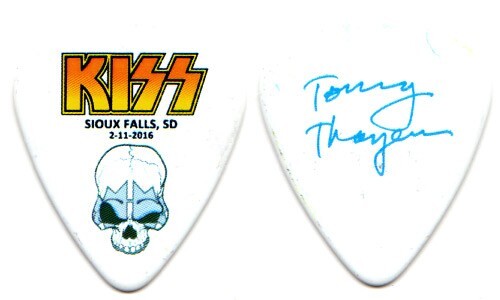 KISS Guitar Pick : 2016 Sioux Falls SD Tommy Thayer Badlands Concert skull