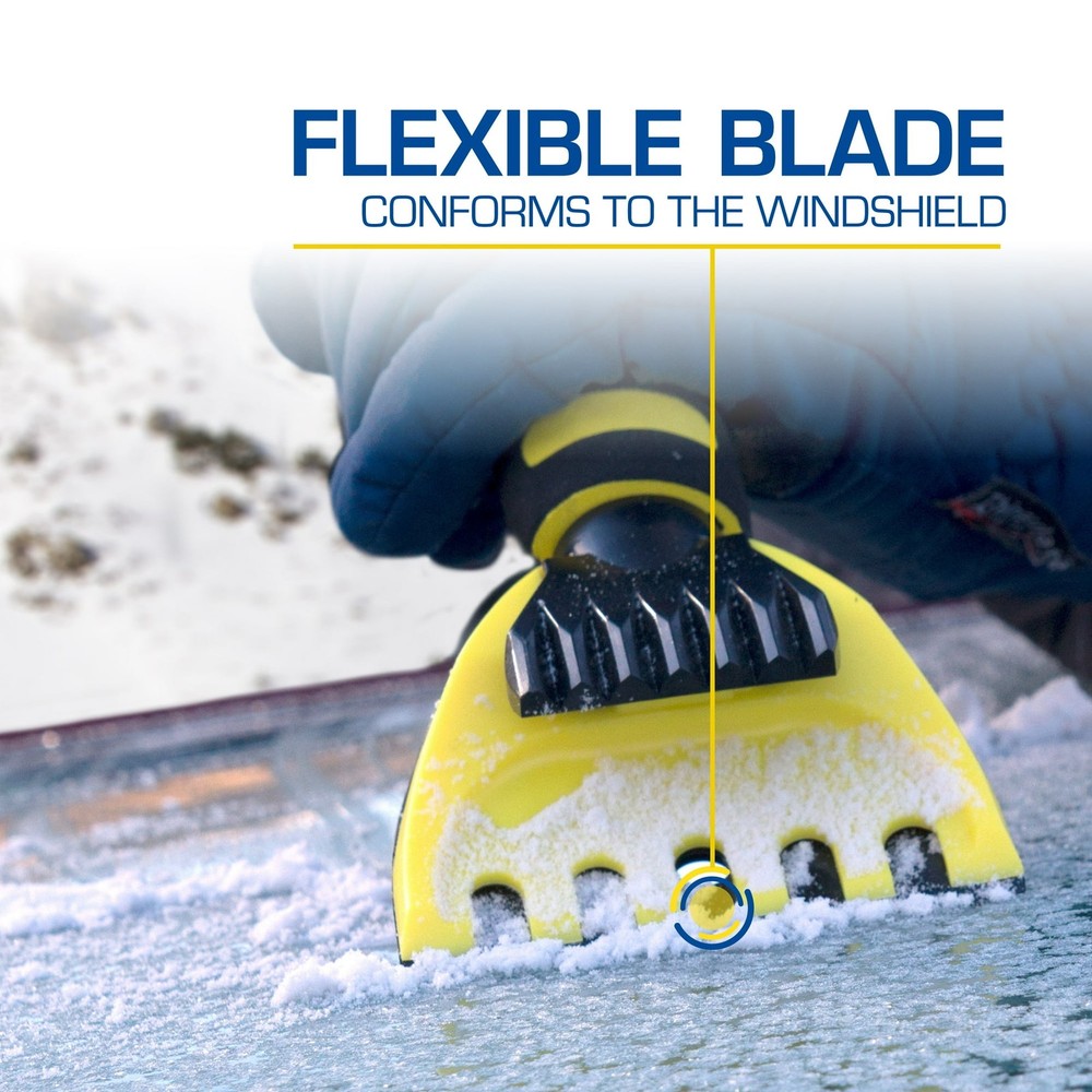 Rain-X 36" Snow Brush Ice Scraper Tool with Curved Handle