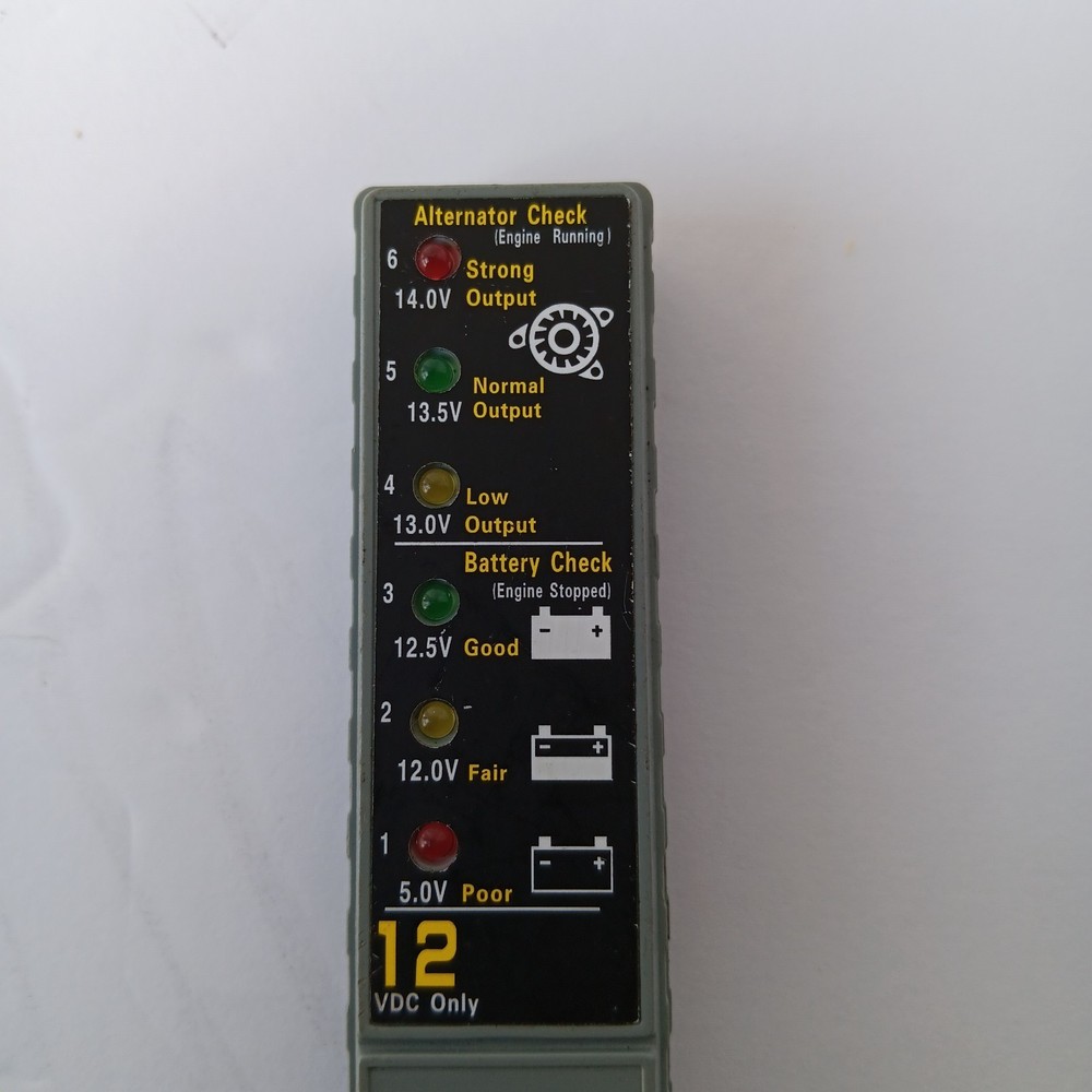 Performance Tools W2980 Battery & Alternator Voltage Checker 12VDC