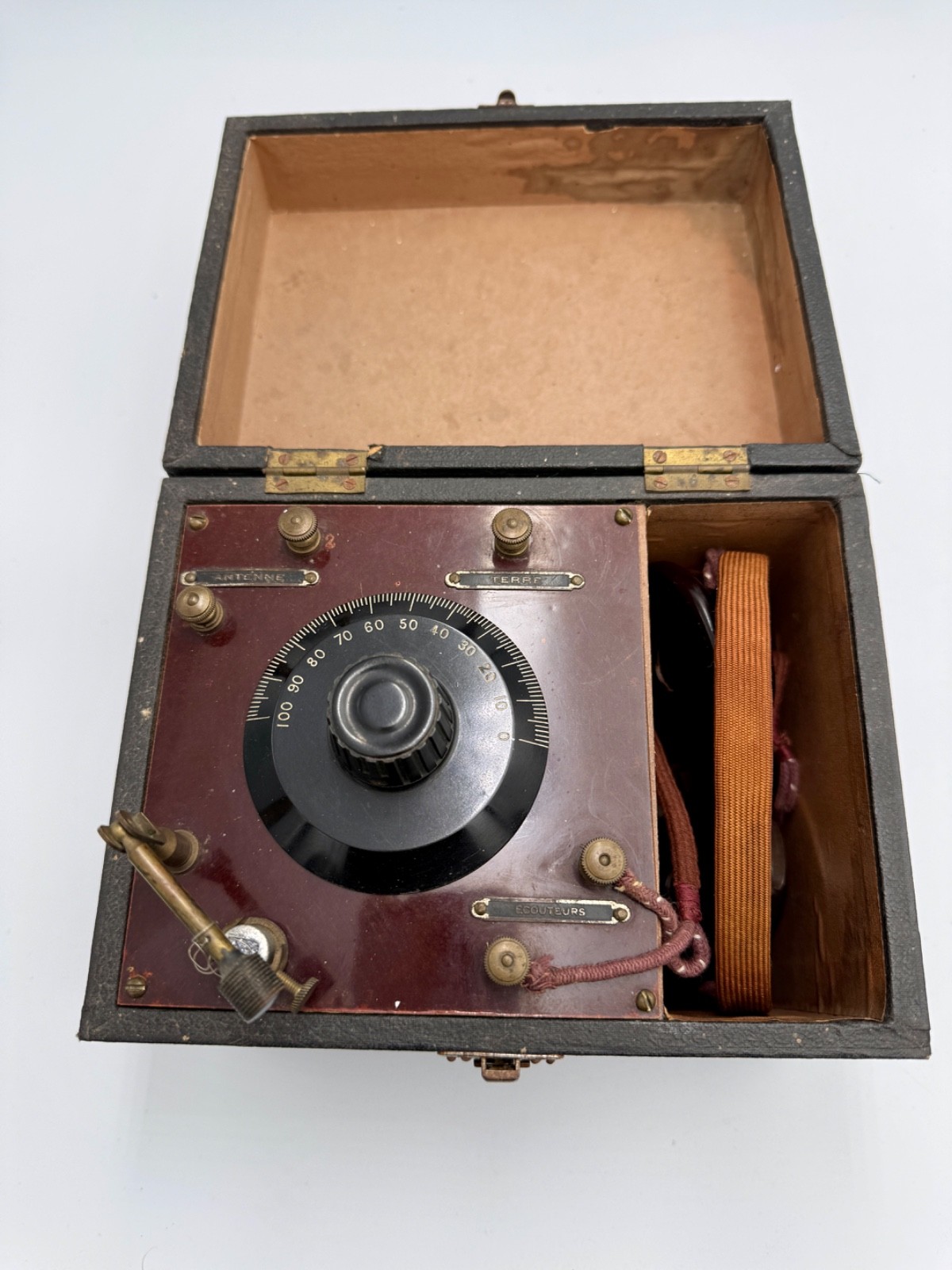 RARE MILDE-BAYARD FRENCH CRYSTAL RADIO c1925