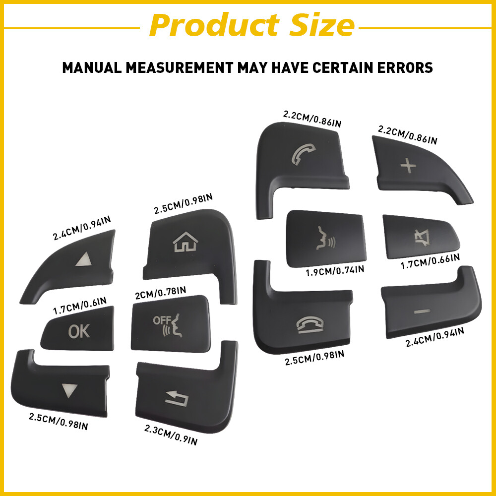 Steering Wheel Multi-Function Button Cover for Mercedes-Benz C300 2015-2017