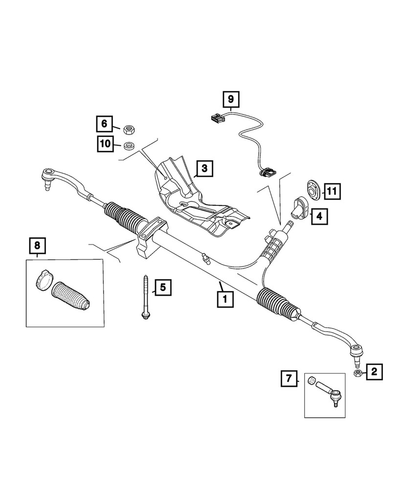 Genuine Mopar Hex Lock Nut 6106987AA
