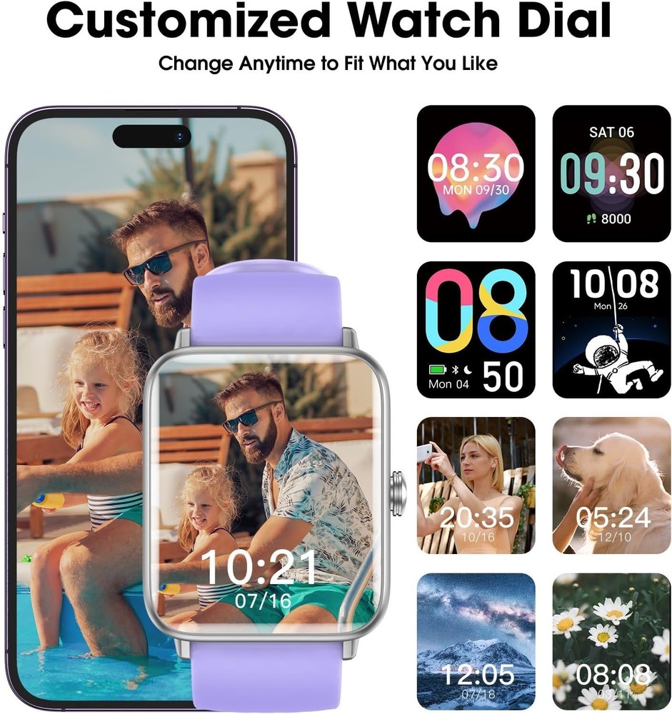 Reloj Inteligente Smart Watch Bluetooth De Mujer for iPhone iOS y Android