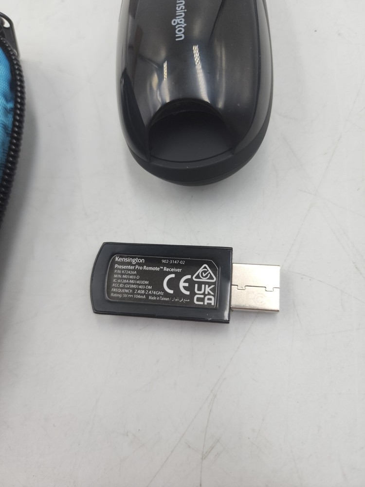 Kensington Expert Wireless Presenter with Green Laser Pointer and Cursor Control