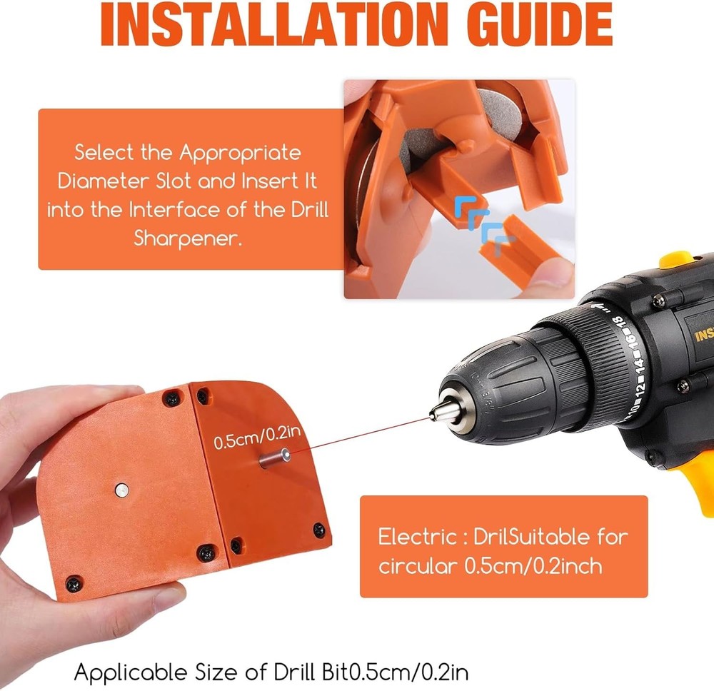 Multipurpose Drill Bit Sharpener: Compact Design for All Types of Drill Bits