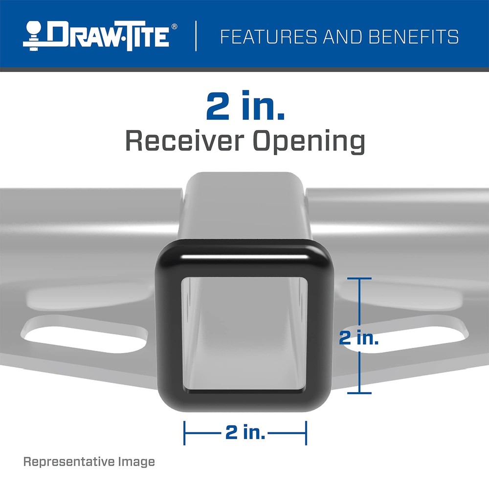 65049 Front Mount Receiver with 2 Square Receiver opening