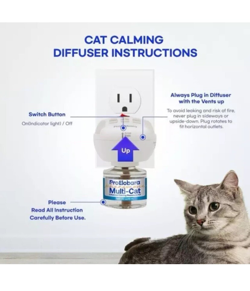 Cat Calming Pheromone Diffuser: Cat Calming Pheromones Diffusers for Multicat