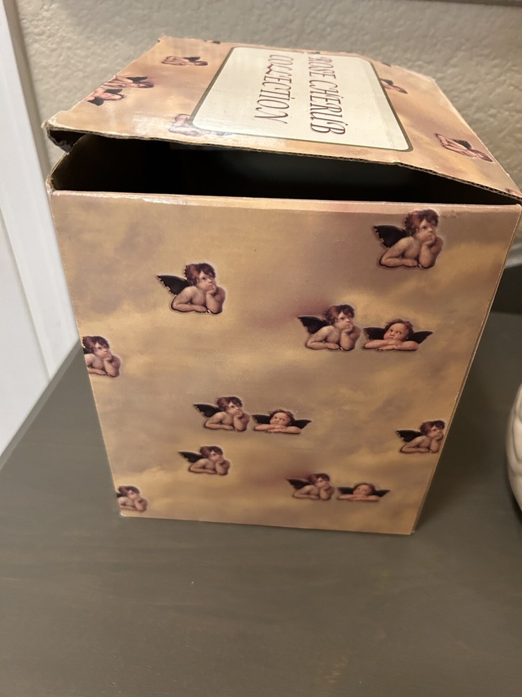 Rose Cherub Collection Pitcher W Box Vintage
